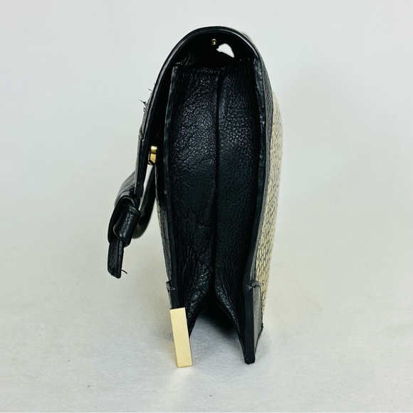 FOLEY & CORINNA Crossbody/Clutch bag Y2K Gold Embossed Croc and Black Purse - Picture 12 of 16